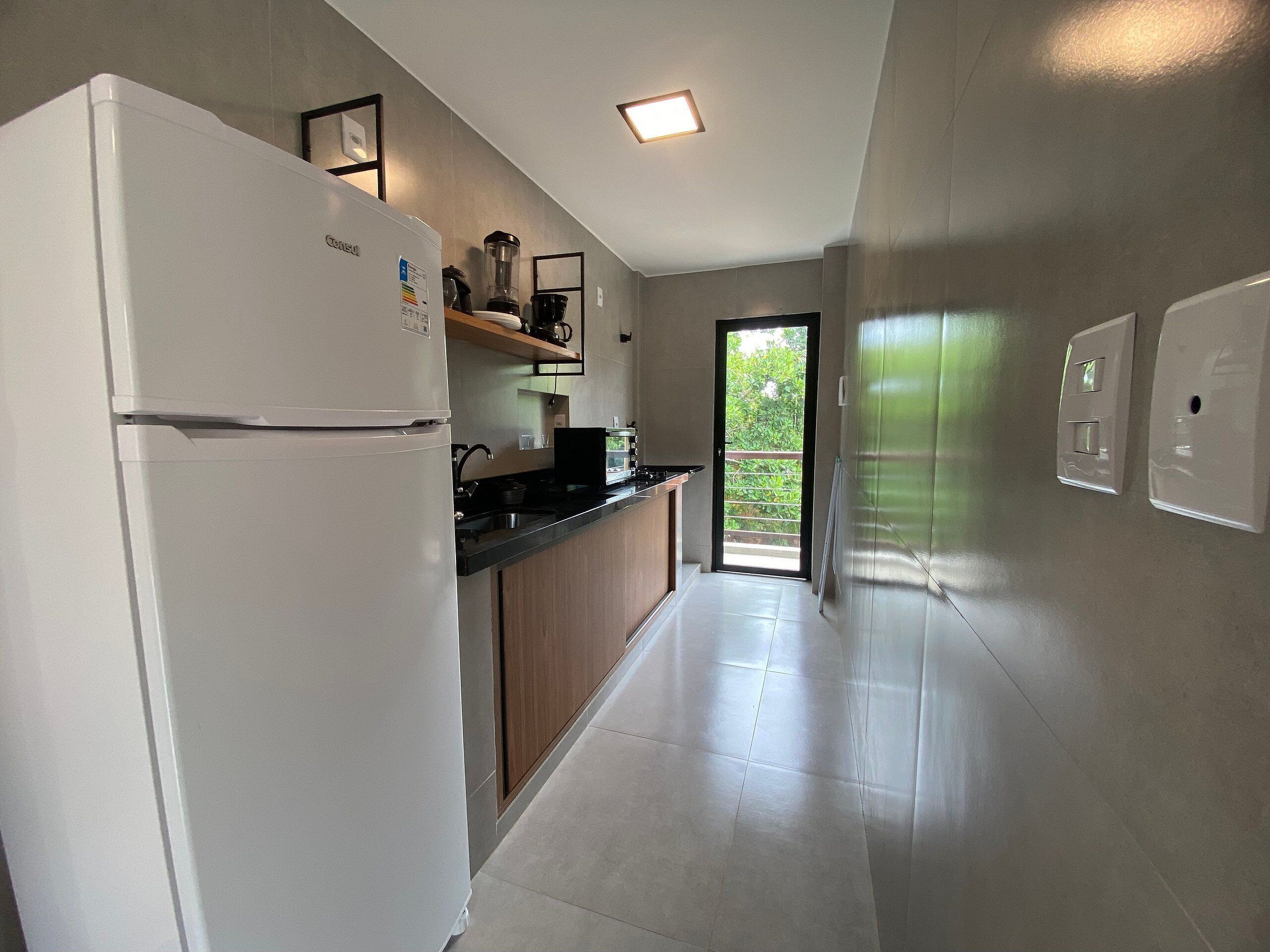 舒适公寓 | 私人厨房 | 迷你冰箱、烤箱、厨具/餐具