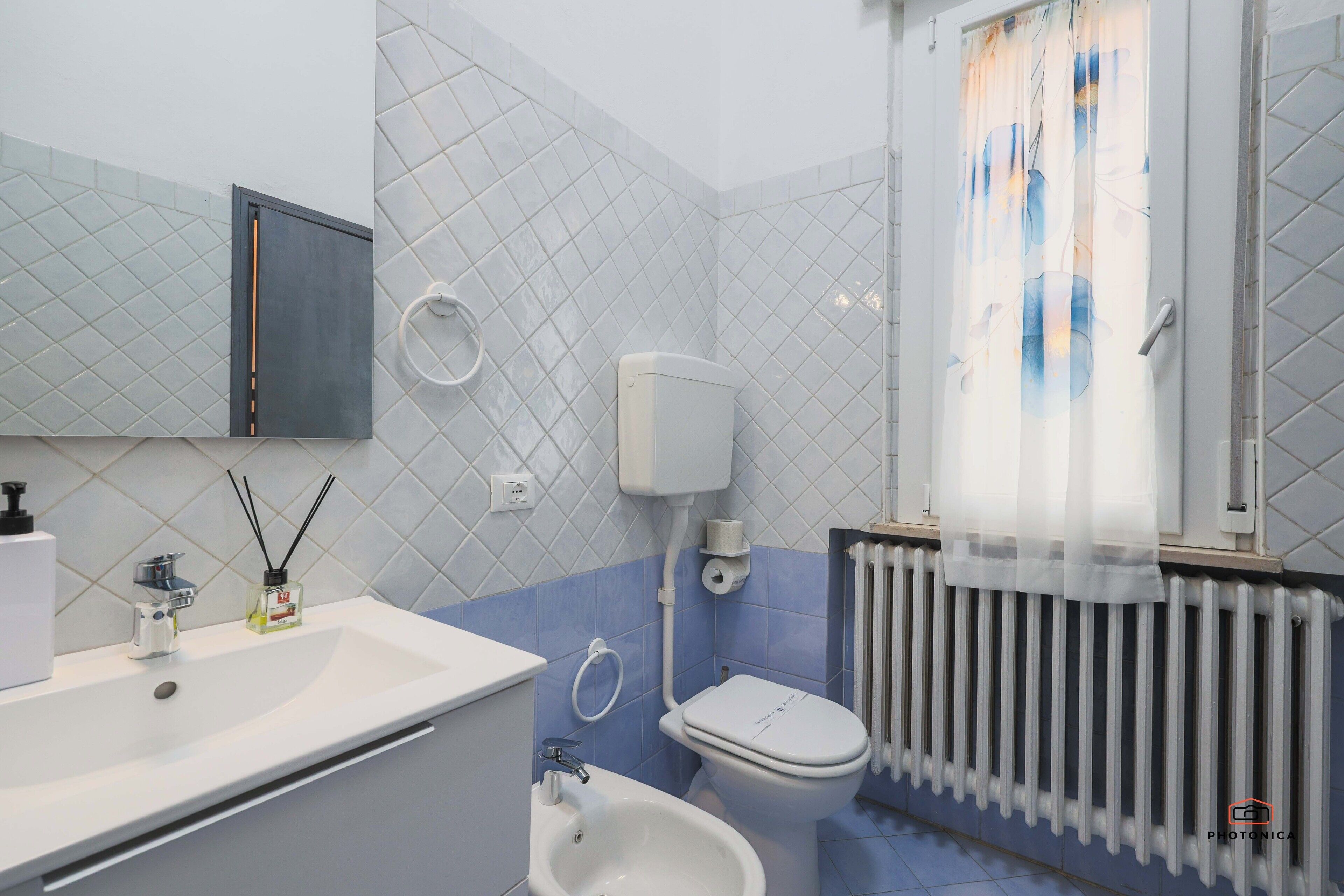 Bruser, hårtørrer, bidet, håndklæder