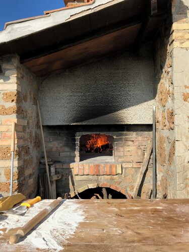 Cozy farmhouse nestled in the greenery of the sacred area of ancient Caere