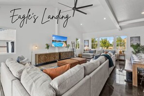 TV - Eagles Nest | 2 Private Homes | Up to 49 Guests! (Hurricane)