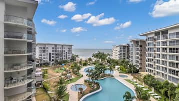 Blick von der Unterkunft