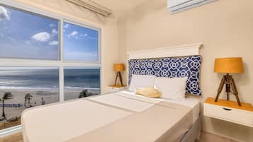 Deluxe Apartment, Balcony, Sea View | In-room safe, blackout drapes, iron/ironing board, free WiFi