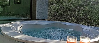 Luminous one-bedroom with outdoor Jacuzzi