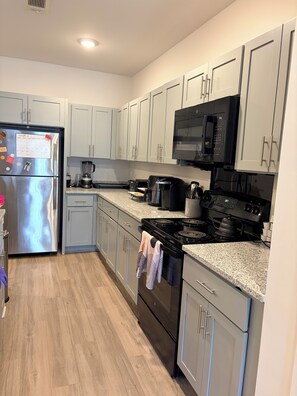 Microwave, oven, stovetop, dishwasher