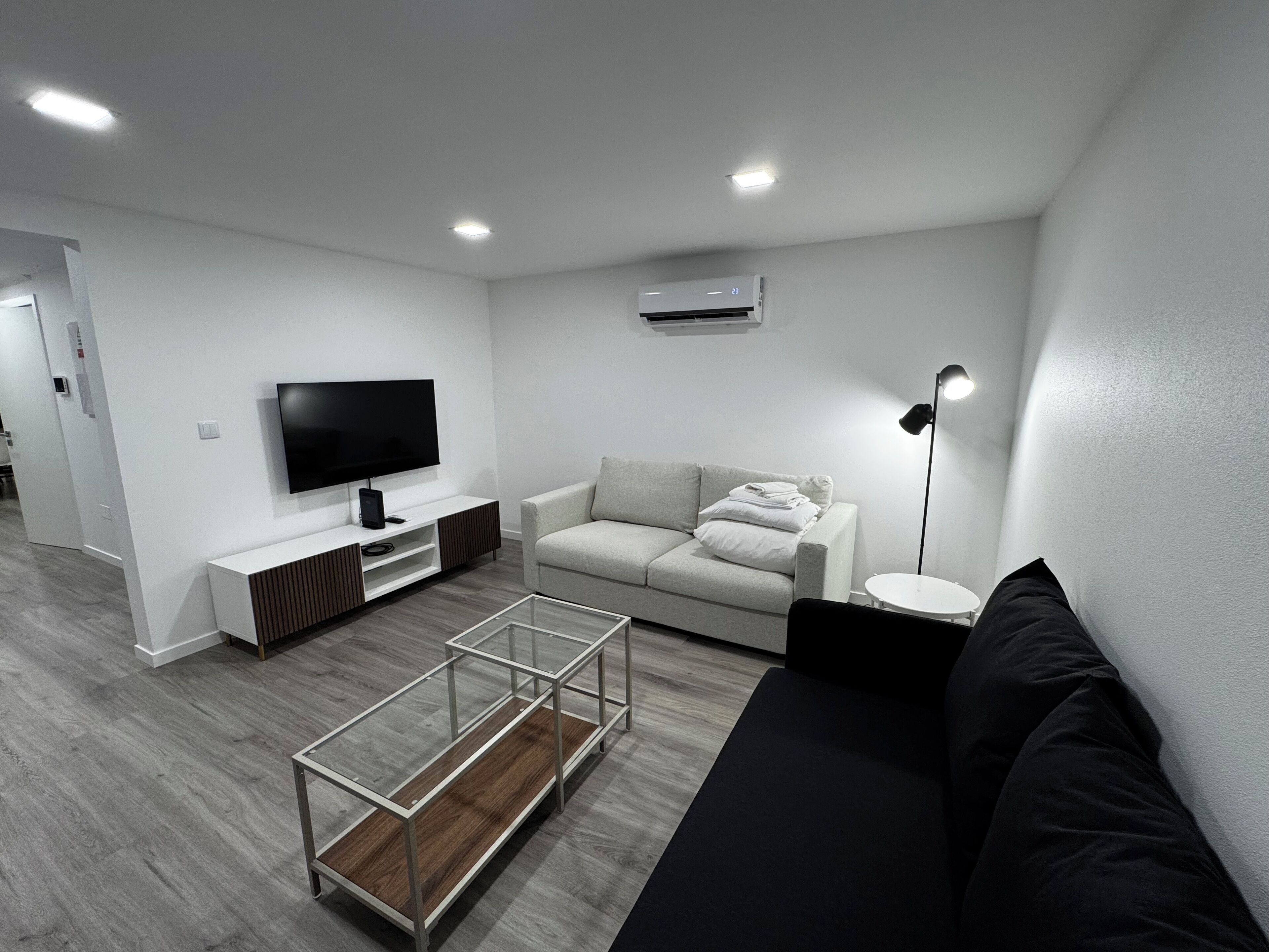 Deluxe chalet, uitzicht op oceaan | Woonruimte