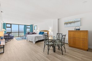 Condo, 1 King Bed with Sofa bed (Oceanside Inn 313) | Living area - Oceanside Inn 313 (Daytona Beach Shores)