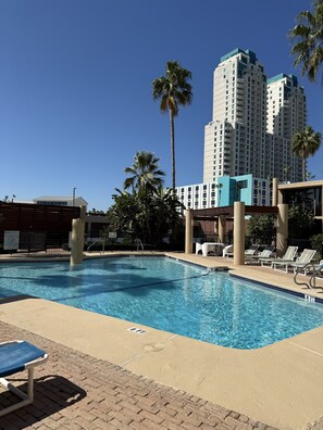 Outdoor pool - Sea Vista 215 Oceanfront Paradise! Sleeps 8 (south padre island)