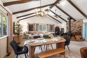 Interior - Modern Cabin Escape: Game Room, Huge Deck & Fast WIFI – Near Big Trees Park (Arnold)