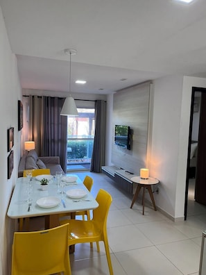 Living area - Flat no Porto Plaza - Porto de Galinhas (Ipojuca)