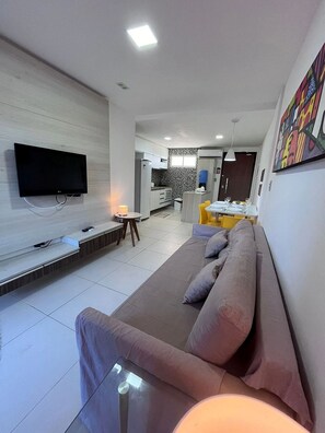 Living area - Flat no Porto Plaza - Porto de Galinhas (Ipojuca)