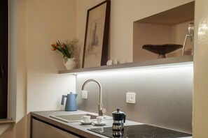 Fridge, microwave, stovetop, dishwasher - Sinopia Home Gallery, a private garden in Rome - WelcometoRhome (Roma)