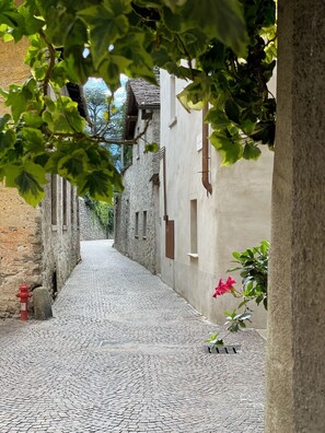 Property grounds - Stella - panoramic attic in the BOTTONERA casa vacanza in alpine design (Chiavenna)