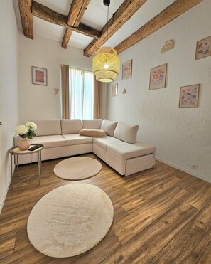 Smart TV, libros, estéreo