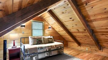 Smart TV, fireplace, video games