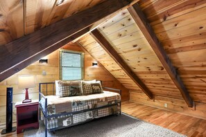 Smart TV, fireplace, video games