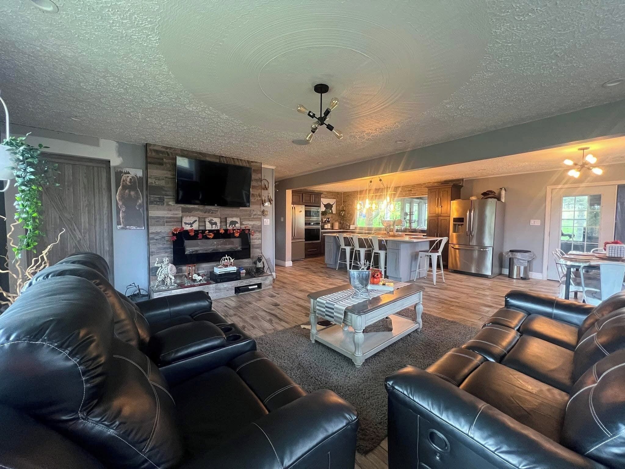 Smart TV, video games, DVD player, table football