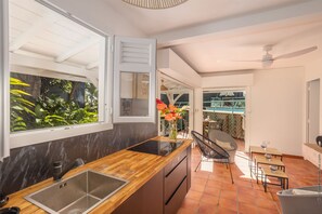 Interior - Ti Noni - Tropical charm with pool, ocean view (Le Marin)