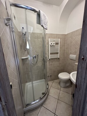 Room, Balcony | Bathroom | Shower, hair dryer, towels, soap