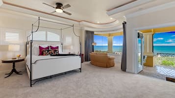 4 bedrooms, laptop workspace, iron/ironing board, bed sheets