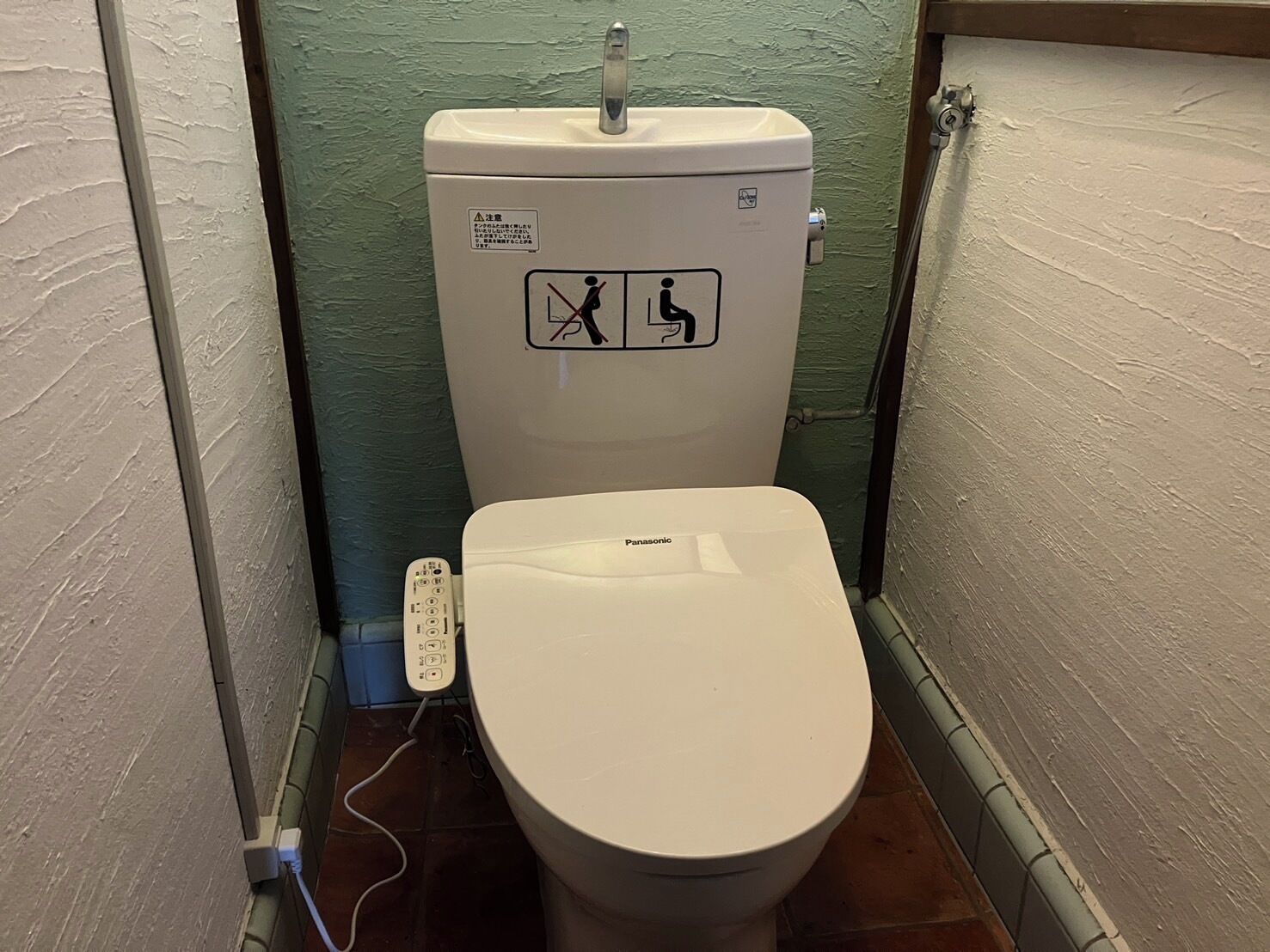 Hair dryer, bidet, towels, soap