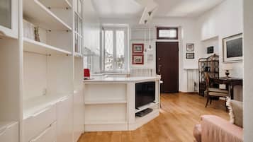 Apartamento, 1 cama de matrimonio | Zona de estar