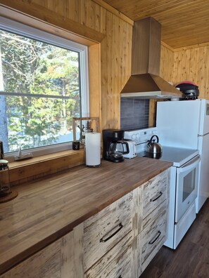 Private kitchen - Intimate, enchanting lakeside haven with spa. Pets allowed (Saint-Marcellin)