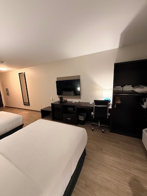 Room, 2 Queen Beds, Accessible, Non Smoking | Living area | 55-inch LED TV with cable channels - Sleep Inn - Oklahoma City Airport (Oklahoma City)