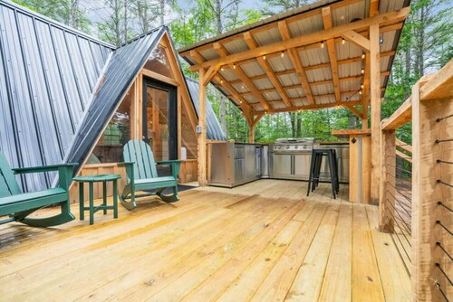 A Serene A-frame Cabin With Hot Tub