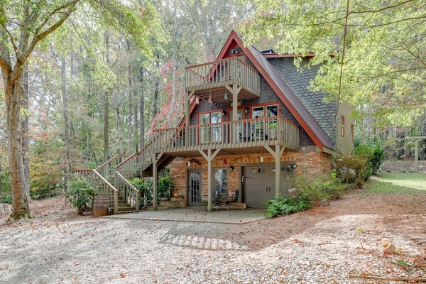 بيسفول بارادايس كابين فارم هاوس ويذ هوج هوت توب - Lake Lanier, GA