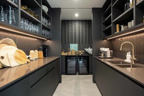 Fridge, microwave, oven, stovetop - Latitude 156 - Elevated Noosa Hinterland Luxury (Doonan)