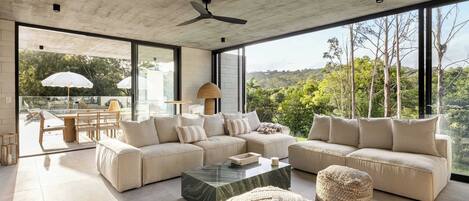 TV, fireplace, offices