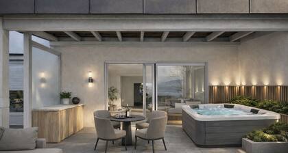 Luxury loft on Lake Constance With a view of Ben Bodensee from the whirlpool