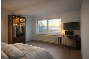 2 chambres, fer et planche à repasser, Wi-Fi, draps fournis