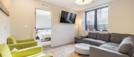 Superior-Apartment, 3 Schlafzimmer | Wohnbereich