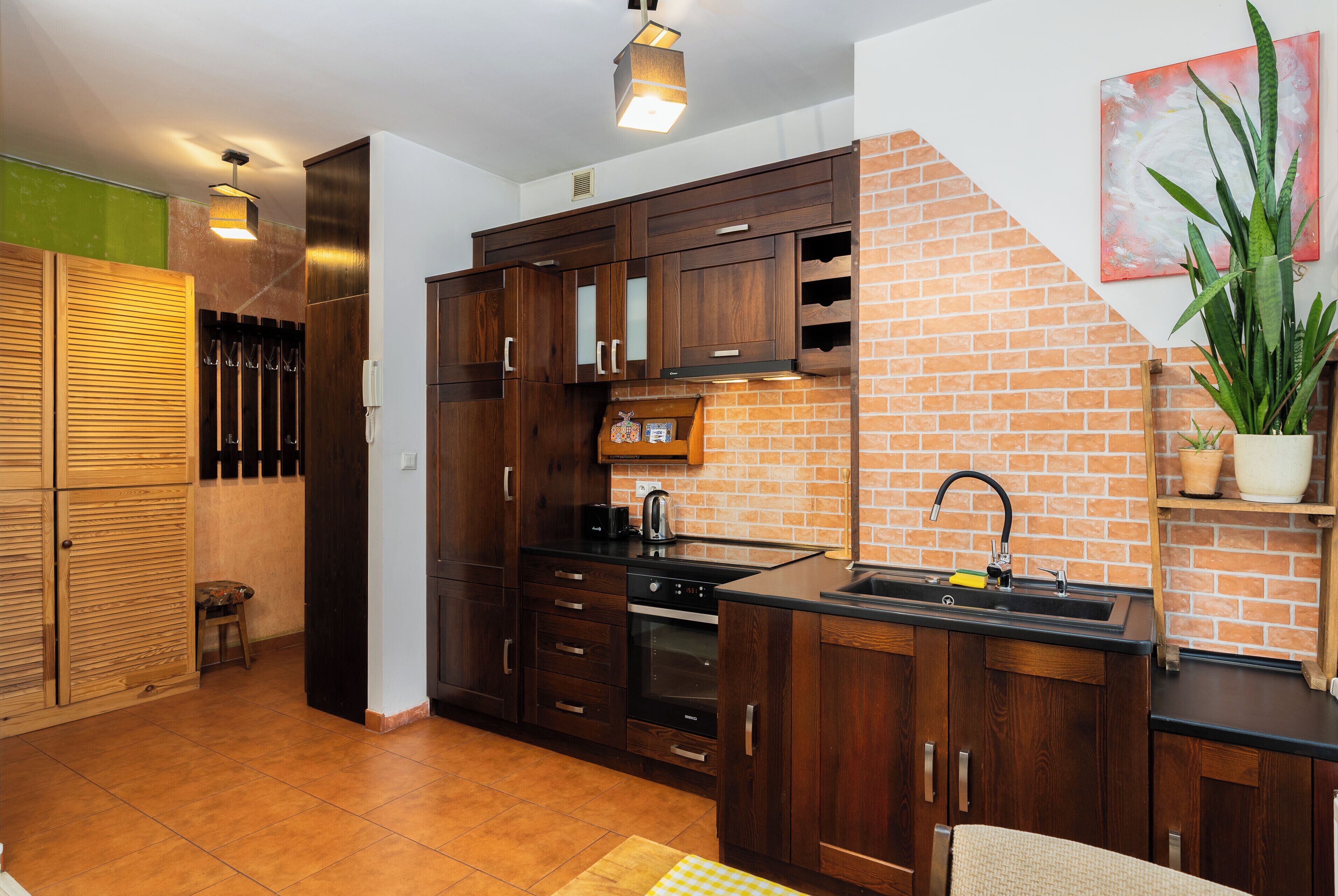 Fridge, oven, stovetop, toaster