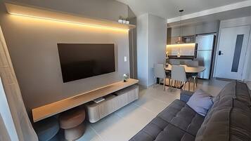 Comfort appartement, uitzicht op het strand | Woonruimte