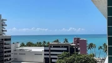 Comfort appartement, uitzicht op het strand | Exterieur