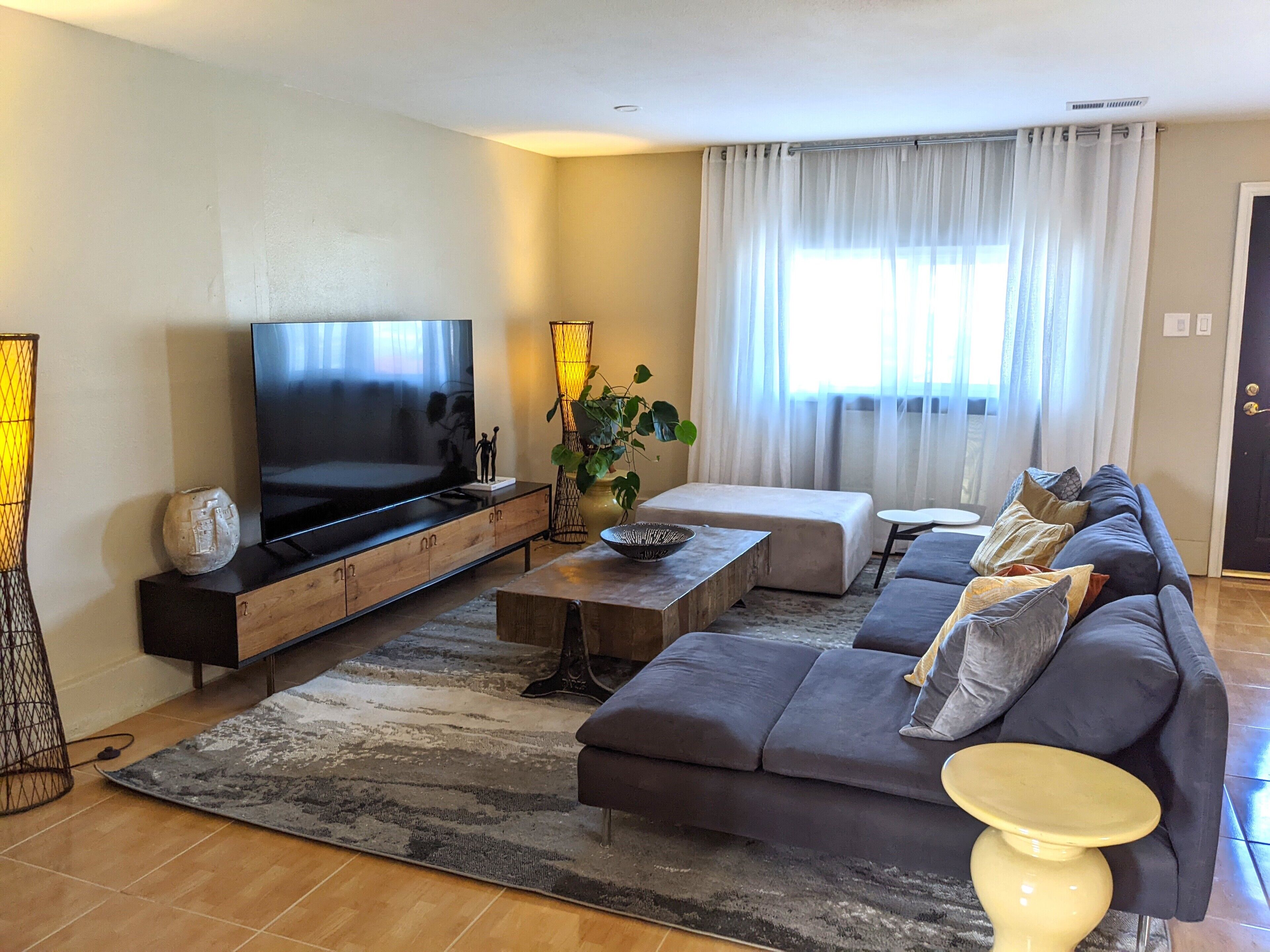 TV connectée, cheminée