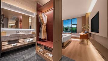 Luxury Double Room, Partial Lake View | Premium bedding, down duvets, memory-foam beds, free minibar