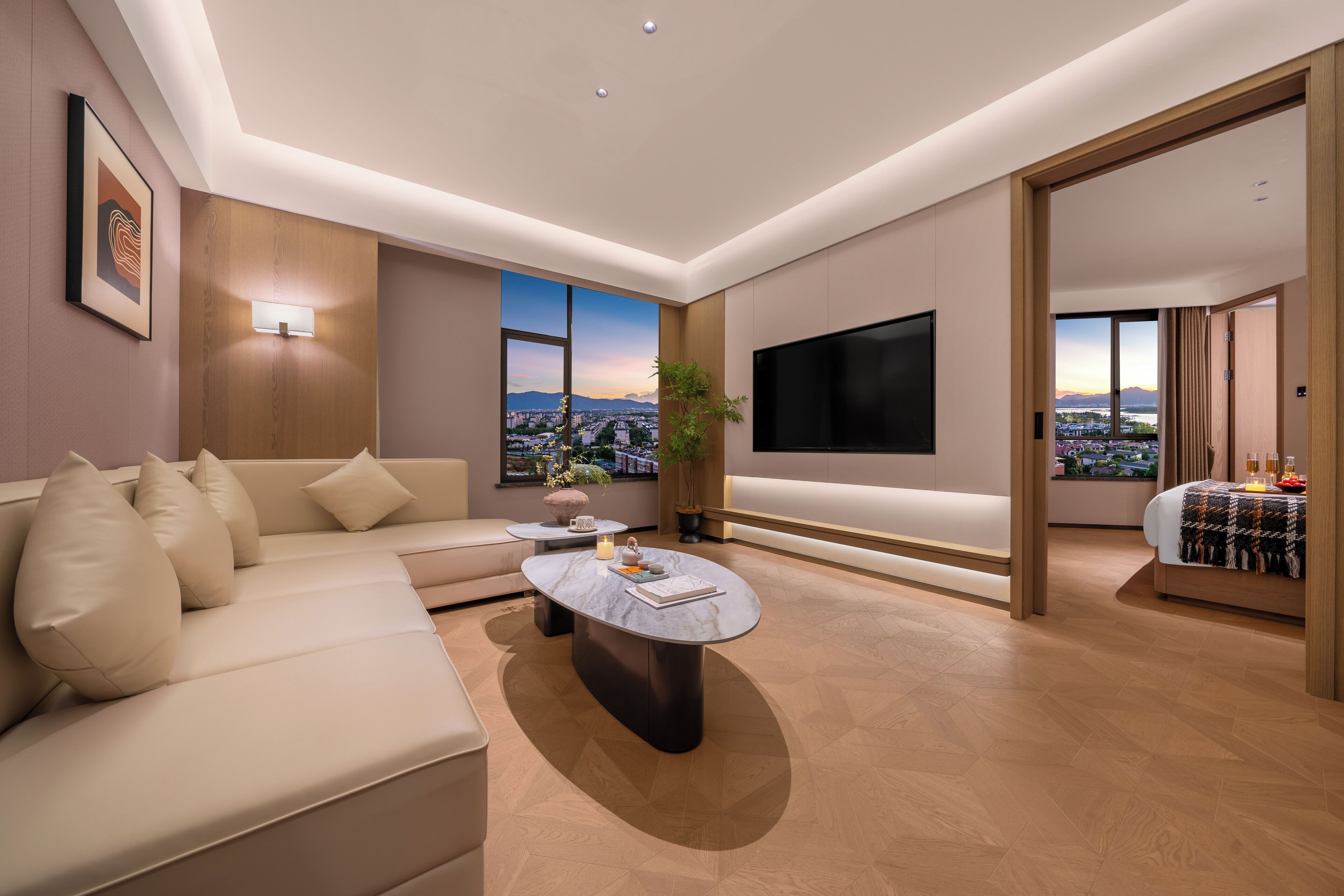 Luxury Suite, Courtyard View | Premium bedding, down duvets, memory-foam beds, free minibar