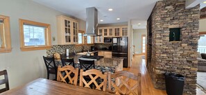Fridge, microwave, oven, stovetop - Endless Lake Views | Hot Tub + Game Room (Oakland)