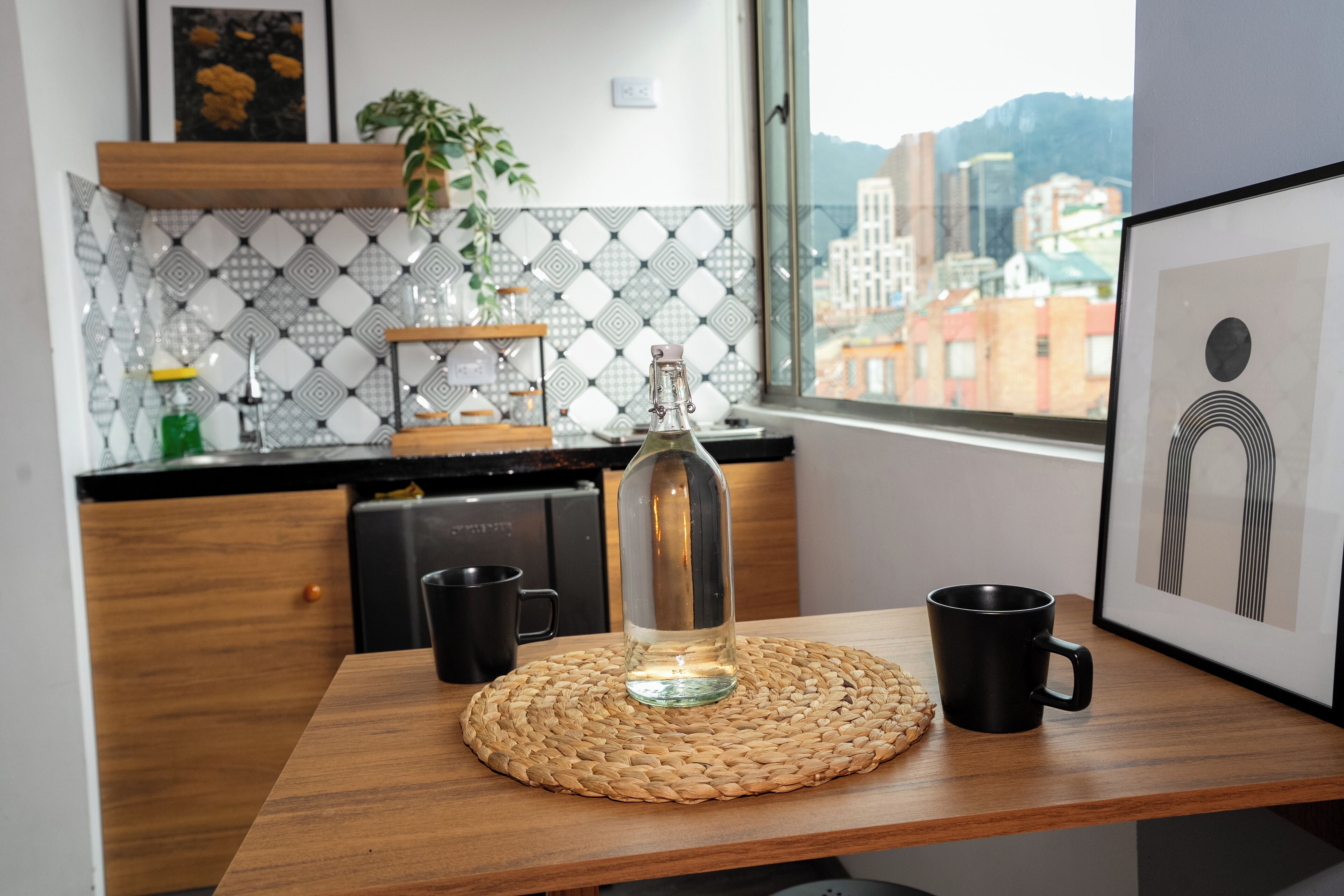 Apartemen Standar, pemandangan kota | Interior