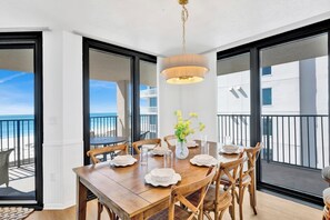 Dining - Phoenix East 401 | Beachfront 3BR Condo (Orange Beach)