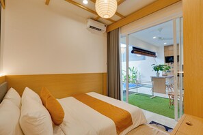 Vila, pemandangan kolam renang | Brankas, Wi-Fi gratis, dan seprai linen