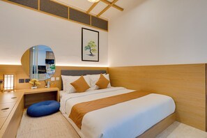 Villa - udsigt til pool | Pengeskab på værelset, gratis Wi-Fi, sengetøj