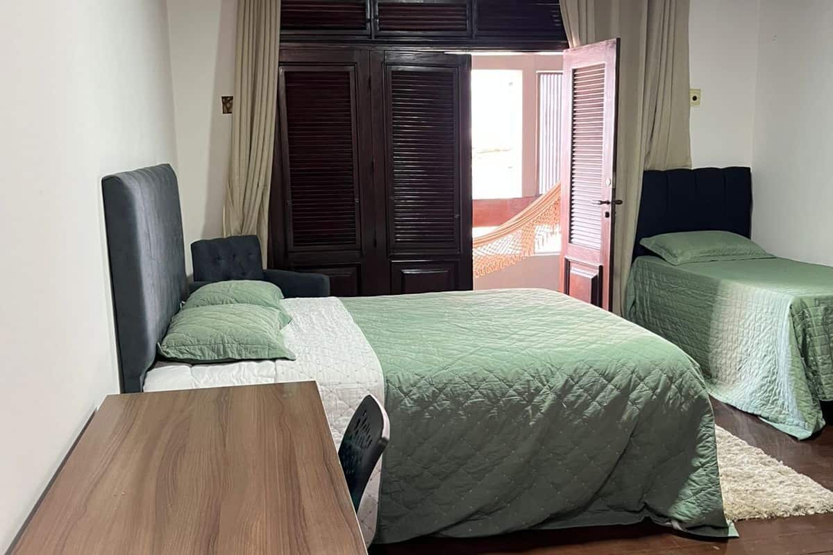 Familien-Vierbettzimmer, Blick auf den Innenhof