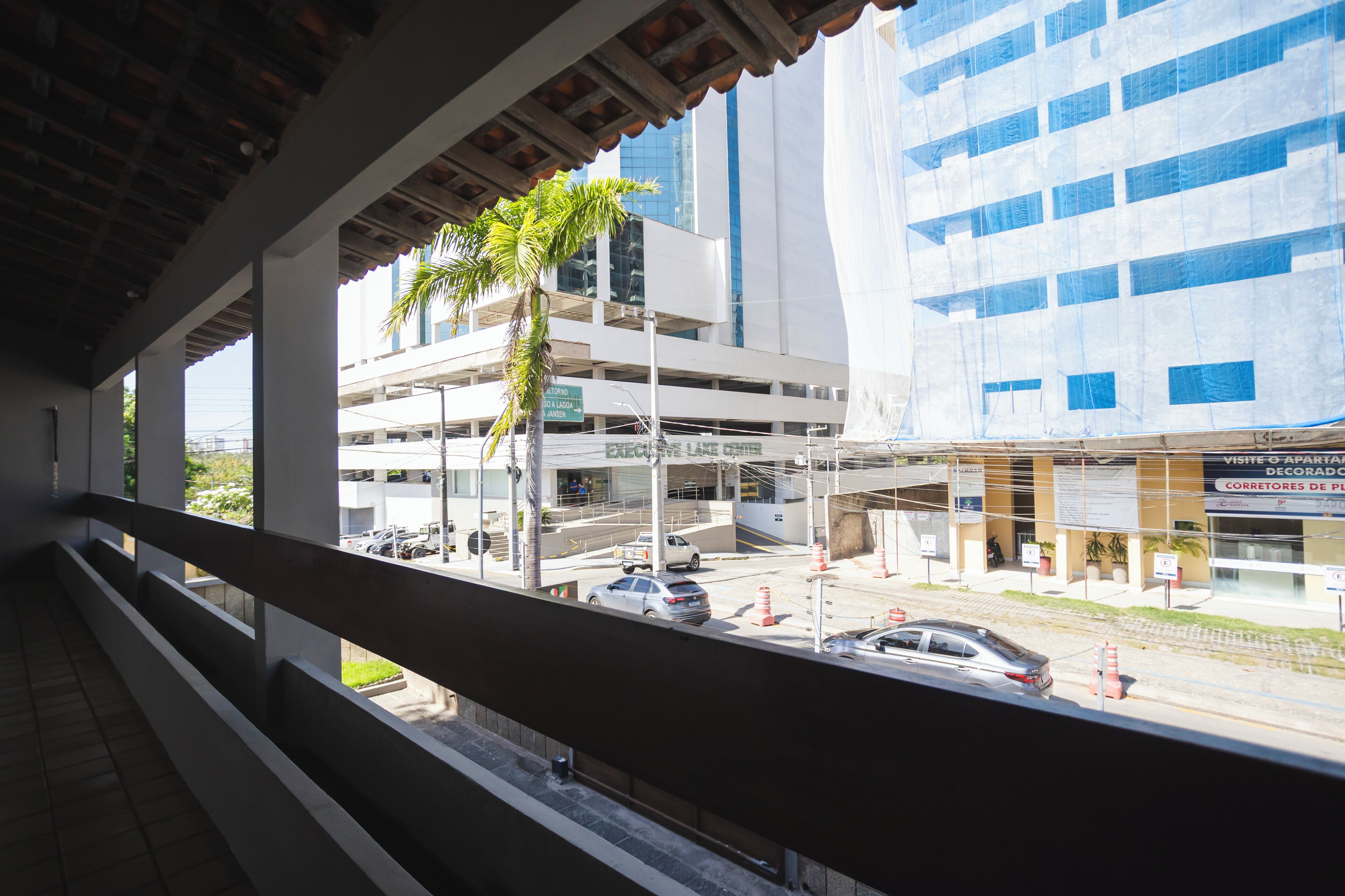 Quarto quádruplo família, vista para o pátio | Vista do quarto