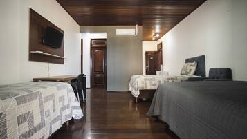Family Quadruple Room, Courtyard View | Desk, laptop workspace, free WiFi