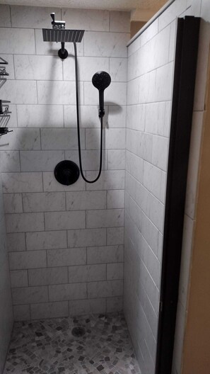 Shower, hair dryer, towels, soap - Parsons Haven House #1 in Town 'n' Country, Tampa (Tampa)