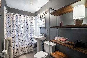 Ducha, secador de pelo y champú